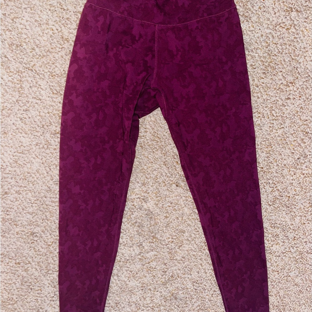 Buff Bunny Impact Leggings  Red wine Full Length Size Small
